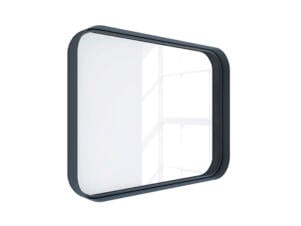miroir 80x60 cm noir mat