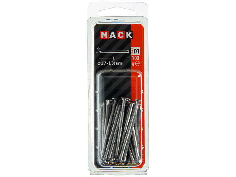 Mack nagels met platte kop 2,7x50 mm 100g