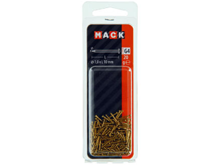 Mack nagels met ronde kop 1,0x10 mm 20g 1