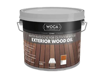Woca olie buitenhout 2,5l teak 1