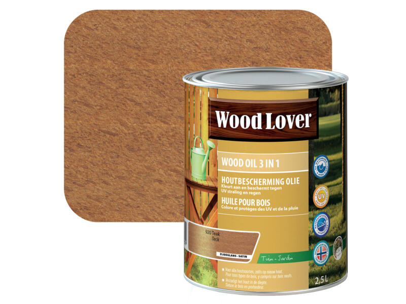 Wood Lover olie hout 2,5l teak #920
