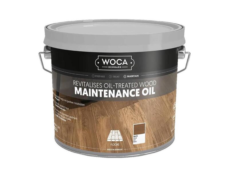 Woca onderhoudsolie hout 2,5l wit