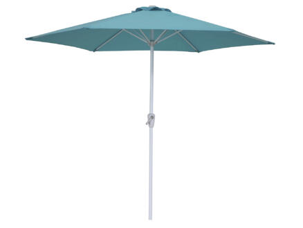Garden Plus parasol 2,7m avec manivelle azur 1