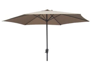 Garden Plus parasol 3m met hendel taupe
