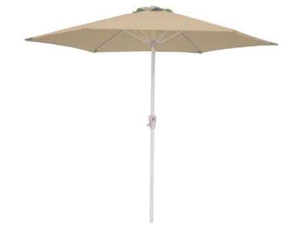 Garden Plus parasol 3m met hendel wit zand 1