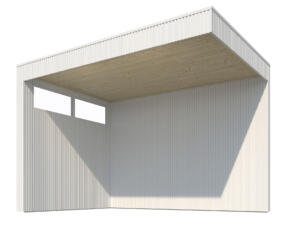 Woodlands plafond pour extension QBV 298x298 cm