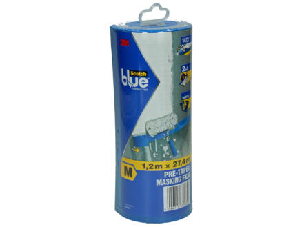 Scotch Blue plastique de protection 27,4x1,21 m transparent + distributeur 1