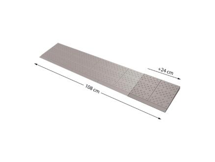 Secucare rampe de seuil modulaire extension 1 108x21 cm gris 1