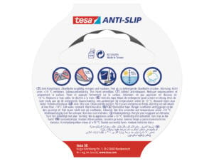 Tesa ruban adhésif antidérapant 5m x 25mm transparent