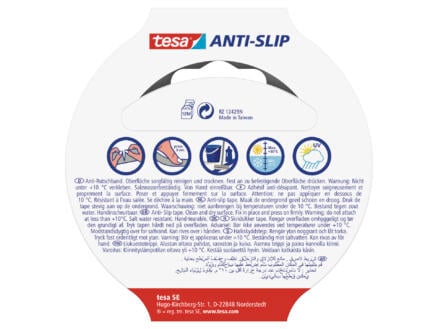Tesa ruban adhésif antidérapant 5m x 25mm transparent 1