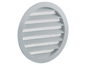 Renson schoepenrooster rond 160mm aluminium wit