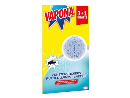 Vapona sticker fenêtre anti-mouches 3 + 1 pièces bleu 1