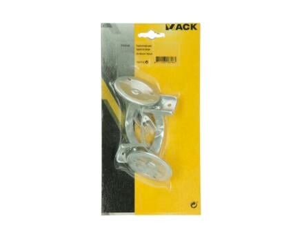 Mack support de rampe d'escalier aluminium argent 2 pièces 1