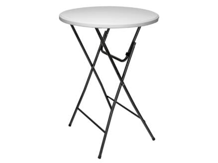 table haute 80cm noir/blanc 1