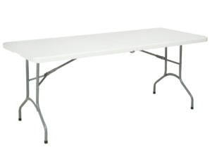 Toolland table pliante 180x70x74 cm blanc
