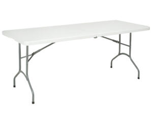 Garden Plus table pliante 180x74 cm blanc