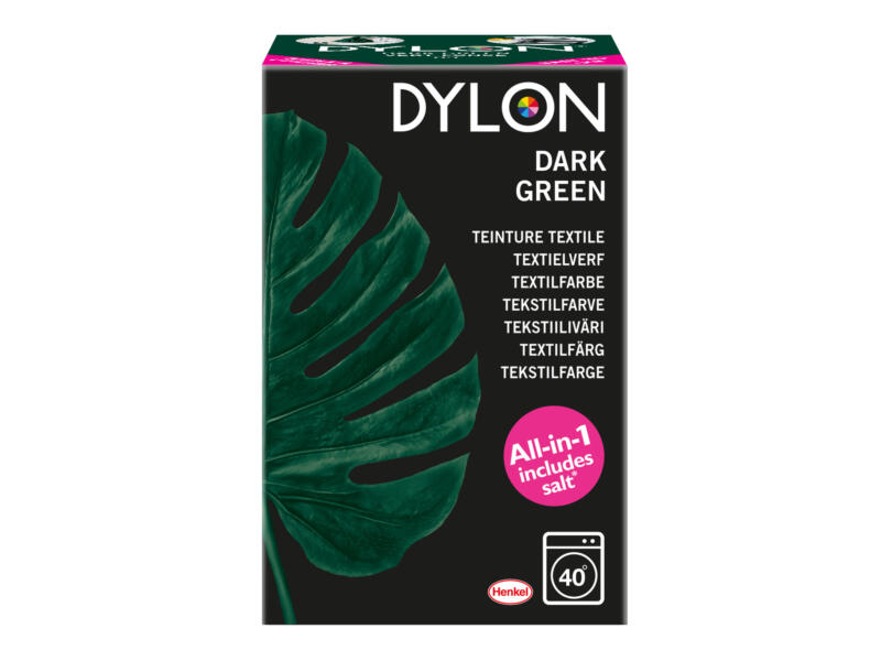 Dylon teinture textile tout-en-un 350g lavage en machine dark green