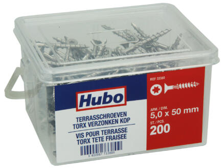 Hubo terrasschroeven TX25 50x5 mm 200 stuks 1