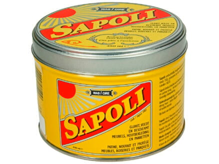 Sapoli vaste boenwas kleurloos 450ml hout 1