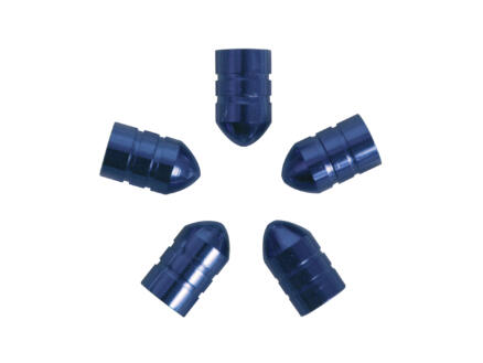 Carpoint ventieldop kogelvormig blauw 5 stuks 1