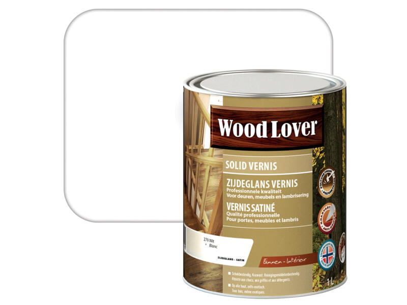 Wood Lover vernis 1l wit #270