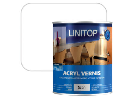 Linitop vernis acryl satin 0,75l incolore 1