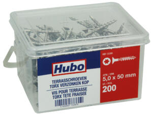 Hubo vis pour terrasse TX25 50x5 mm 200 pièces