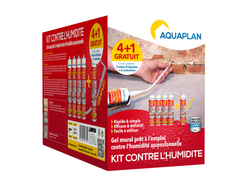Aquaplan vochtbarrière kit 4+1 gratis