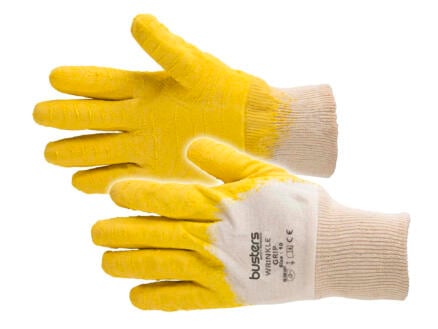Busters werkhandschoenen XL latex geel