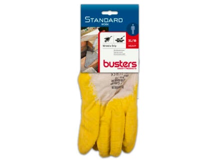 Busters werkhandschoenen XL latex geel